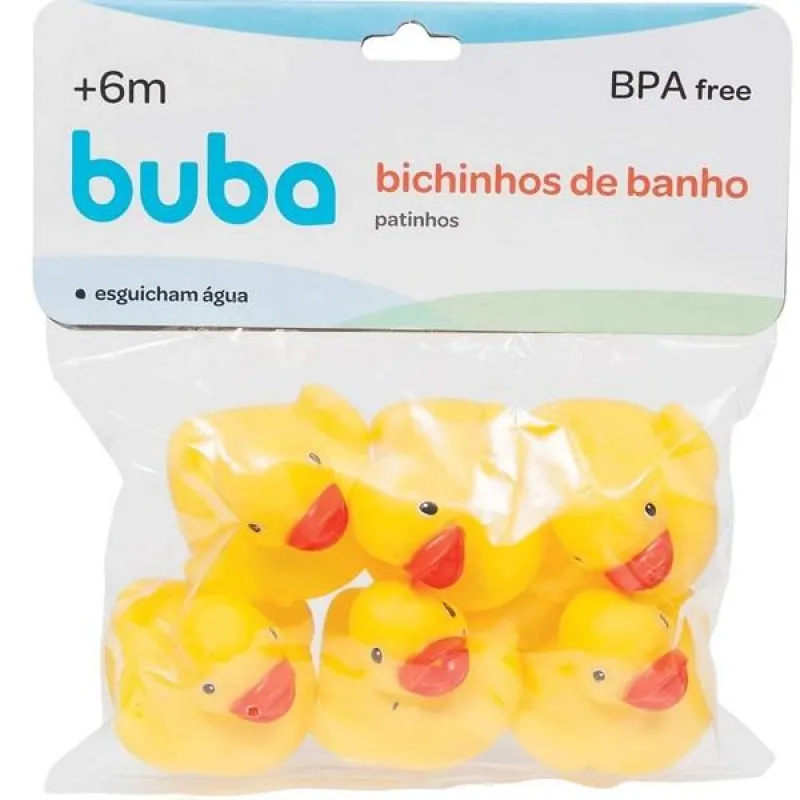 Bichinhos de Banho Patinho Amarelo Buba