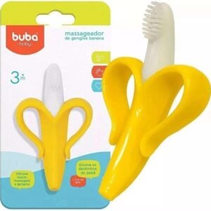 Massageador de Gengiva Banana Amarelo