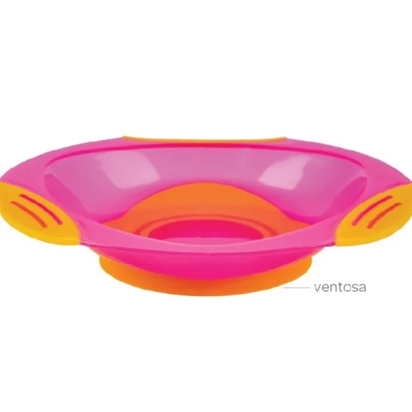 Pratinho Fun com Ventosa Rosa Buba