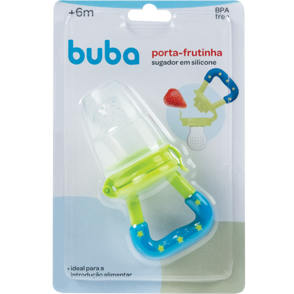 Porta Frutinha De Silicone Chupeta Alimentadora Buba