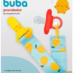 Prendedor de Chupeta Buba tema limão frutti