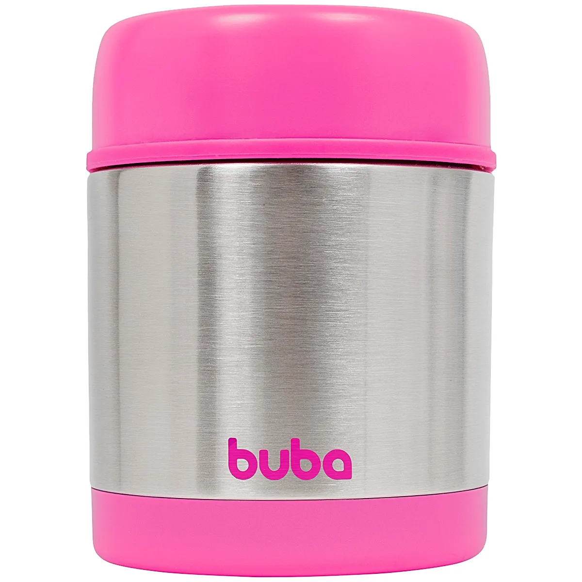 Pote Térmico Inox Parede Dupla 350ml Rosa (6m+) - Buba