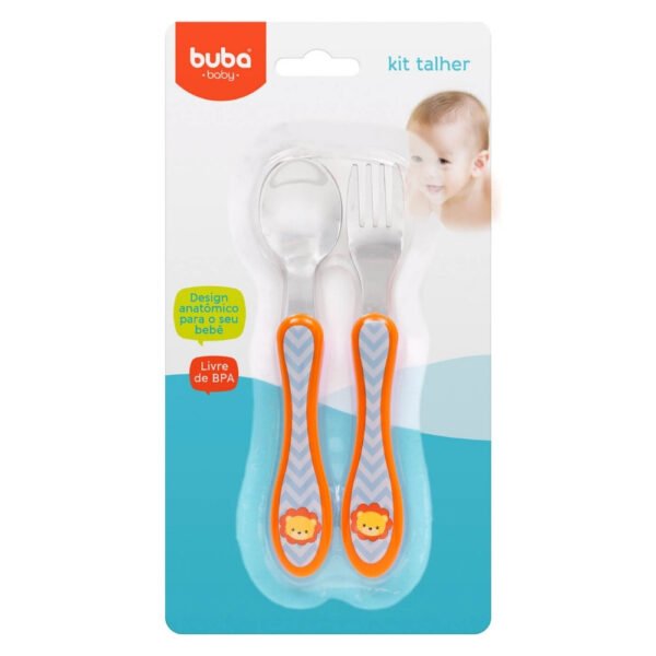 Kit Talheres Animal Fun Leão Buba