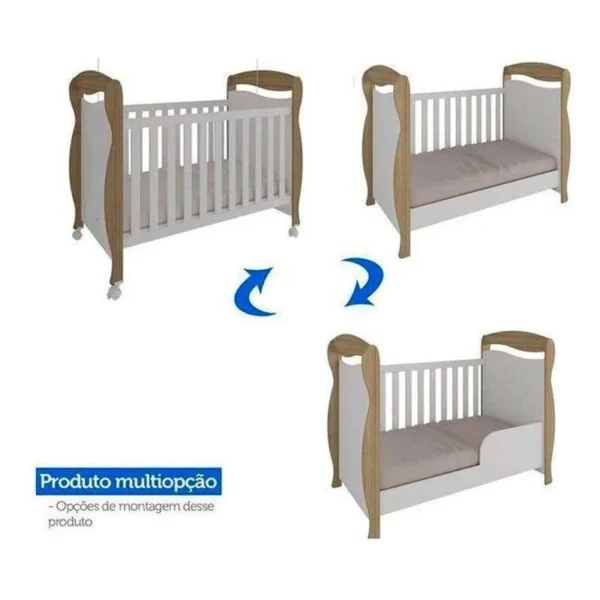 Berço Junior Peroba - Branco - Image 3