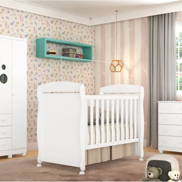 Berço Junior Peroba - Branco